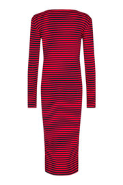 Natalia Ls Dress | Navy Red Stripe | Kjole fra Liberté