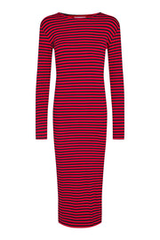 Natalia Ls Dress | Navy Red Stripe | Kjole fra Liberté