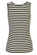 Natalia Tank Top | Black Creme Stripe