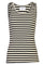 Natalia Tank Top | Black Creme Stripe