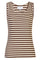 Natalia Tank Top | Brown Creme Stripe