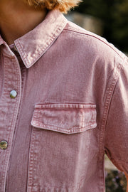 Tiki Solid Shirt | Ash Rose | Bluse von Neo Noir