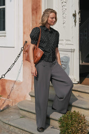 Frannie Dot Shirt | Schwarz | Bluse von Neo Noir