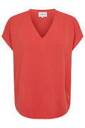 Nuni Vneck Tshirt | Lobster Red