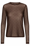 Nola Mesh | Dark Brown Heart