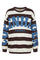 Nerina Sweatshirt 22659S | Choco/Jeans Blue | Marta du Chateau