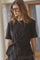 Oriane Pleat Tie Tee | Black | T-Shirt fra Co'couture