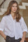 Poppy Emb. V Shirt | White | Skjorte fra Co'couture