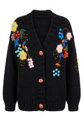 Ariella Floral Knit | Black