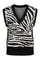 Isa Zebra Knit Vest | Black