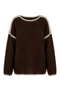 Harloe Knit Sweater | Chocolate
