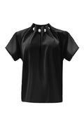 Pip Ss Pearl Blouse | Black | Bluse fra Liberté