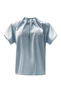 Pip Ss Pearl Blouse | Dusty Light Blue | Bluse fra Liberté