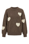 Zella Heart Knit  | Light Maroon