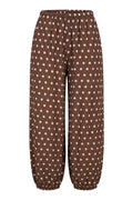 Flowy Polka dot pants | Dark Brown | Bukser fra Atelier C