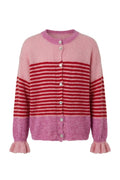 Striped Frill Knit | Red