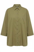 Polly Cotton Shirt | Olive | Skjorte fra Atelier C