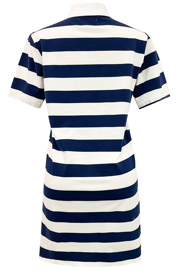 Polo Ss Dress | Navy White Stripe | Kjole fra Liberté