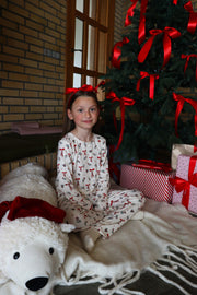 Alma Pants (Kids) | Red Bow Creme | Børne leggings fra Liberté