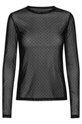 Nola Mesh | Schwarzer Punkt | Netzbluse von Statebird