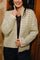 Sara Ls Zip Cardigan 22476 | Avocado Creme Stripe | Liberté