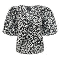 Siona V Neck Blouse | Black Flower | Bluse fra Liberté – nedsat