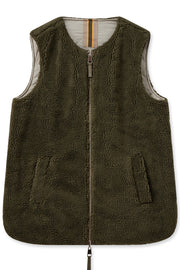 Rowina Teddy Waistcoat  | Burnt Olive | Vest fra Mos Mosh