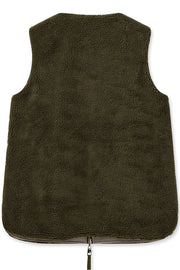 Rowina Teddy Waistcoat  | Burnt Olive | Vest fra Mos Mosh