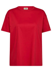 Aina O-SS Tee  | Chinese Red | T-shirt fra Mos Mosh