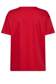 Aina O-SS Tee  | Chinese Red | T-shirt fra Mos Mosh