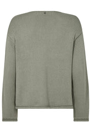 Bine LS V-neck Knit  | Shadow | Strik fra Mos Mosh