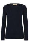 Bouch O-neck Knit | Black | Strik fra Mos Mosh