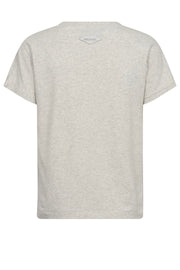 Sienna V-SS Tee  | Ecru | T-shirt fra Mos Mosh