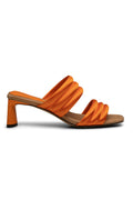 Sylvi Padded Strap | Orange Satin