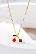 Saki Cherry Necklace | Forgyldt | Halskæde fra Birdsong – nedsat