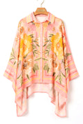 Silky Floral Shirt | Pink | Skjorte fra Atelier C – nedsat