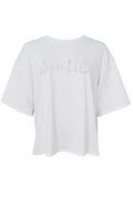 May Smile Big Tee | Off White | T-Shirt fra Black Colour