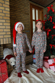 Alma Ls Tshirt Kids | Smiley Peace Brown | Børne bluse fra Liberté