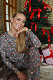 Alma Pants | Smiley Peace Brown | Bukser fra Liberté
