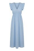 Sun Ruffle Dress | Sky Blue | Kjole fra Avery – nedsat
