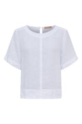 Ceyla Linen Top | Optical White – nedsat