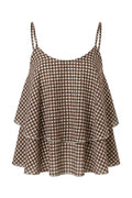 Chianni Gingham top | Dark Maroon – nedsat