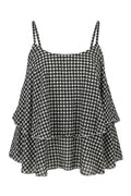 Chianni Gingham top | Black – nedsat