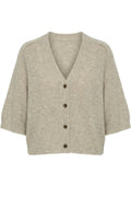 Thora Lizet Knit Cardigan | Feather Gray | Strik fra Mos Mosh