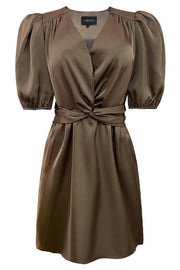 Tiki Ss Twist Dress | Brown | Kjole fra Liberté