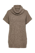 Kurzarm-Rollkragenpullover RM5011 | Braun | Stricken von Lisen – nedsat