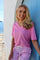 Ulla Ss Vneck Tshirt | Bubblegum | Bluse fra Liberté
