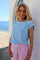 Ulla T-Shirt | Baby Blue | T-shirt fra Liberté