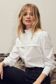 Co Crisp Braid Shirt 35592 | White | Skjorte fra Co'couture