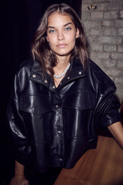 Phoebe Leather Box Jacket | Læderjakke fra Co'couture